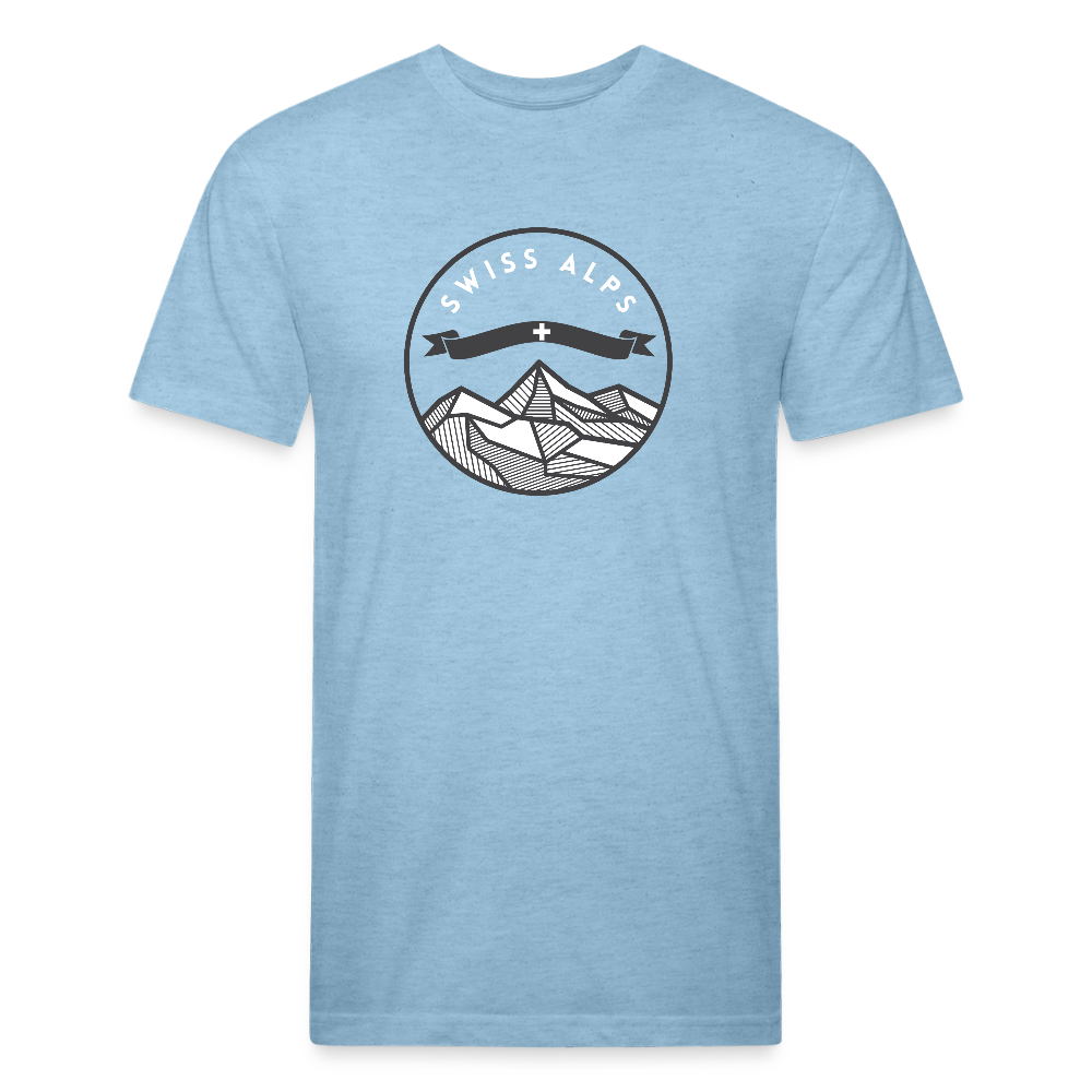 Swiss Alps - Premium Graphic Tee - heather blue
