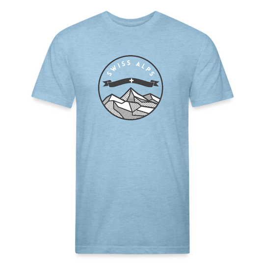 Swiss Alps - Premium Graphic Tee - heather blue