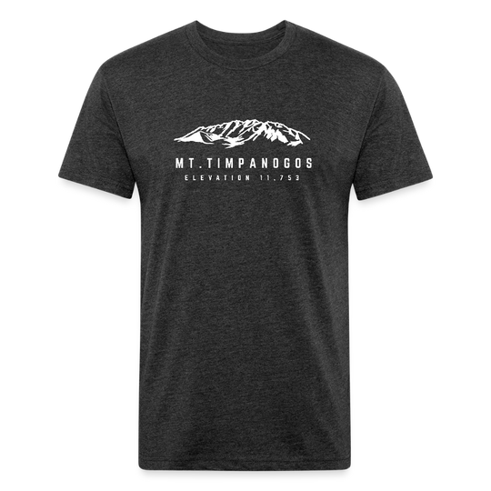 Mt. Timpanogos/Elevation 11,753 - Premium Graphic Tee - heather black