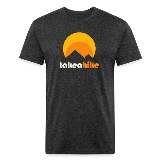 Take a Hike (retro) - Premium Graphic Tee - heather black