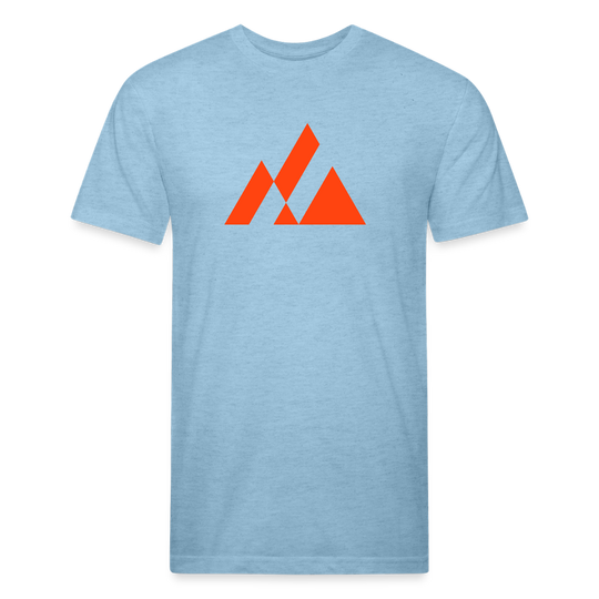 Elevation (electric red) - Premium Graphic Tee - heather blue
