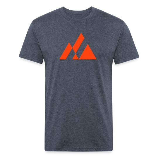 Elevation (electric red) - Premium Graphic Tee - heather navy