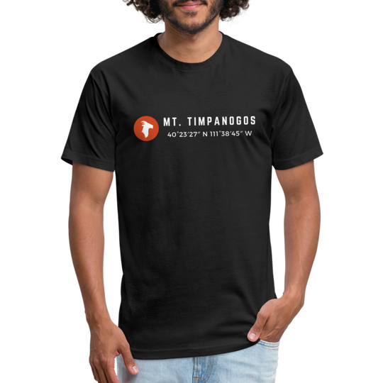 Mt. Timpanogos (Coordinates) - Premium Graphic Tee - black