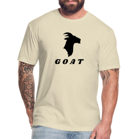 GOAT (black) - Premium Graphic Tee - heather cream