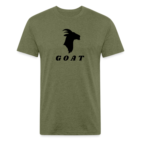 GOAT (black) - Premium Graphic Tee - heather military green