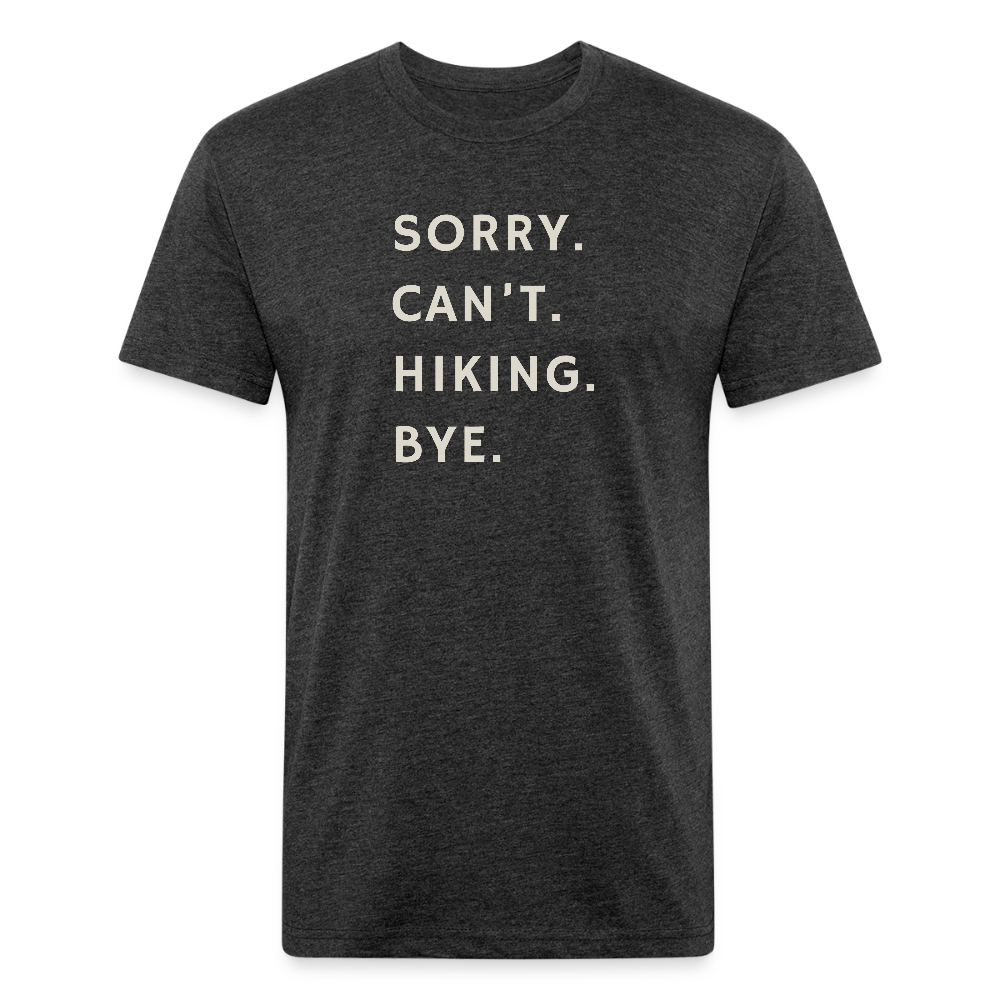 Sorry can't hiking bye - Premium Graphic Tee (POD) - heather black