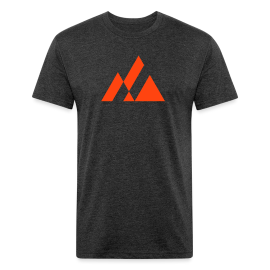 Elevation (electric red) - Premium Graphic Tee - heather black
