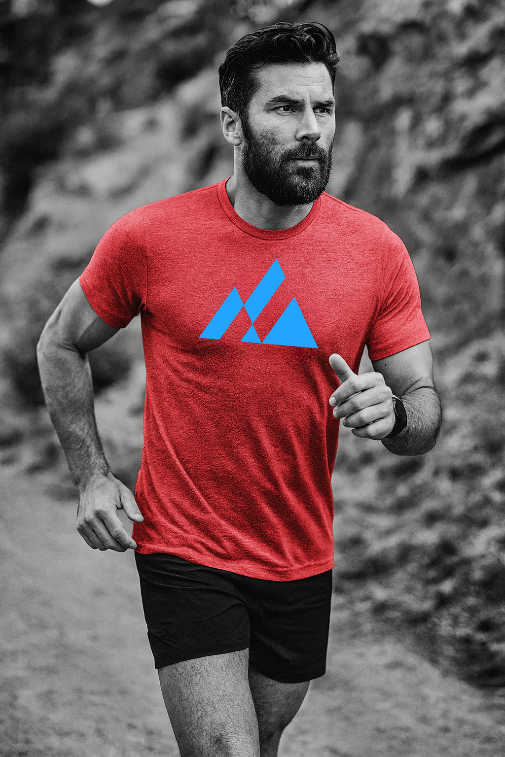 Elevation (electric blue) - Premium Graphic Tee