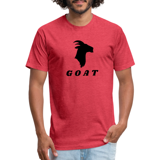 GOAT (black) - Premium Graphic Tee - heather red