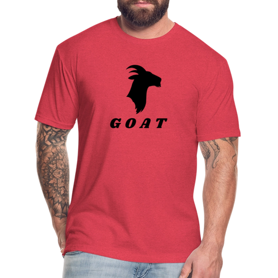 GOAT (black) - Premium Graphic Tee - heather red