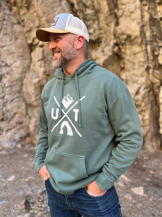 Utah X - Vintage Mountain Blend Hoodie