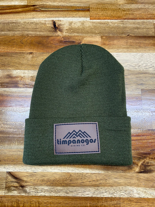 Cuffed Knit Patch Beanie - Timpanogos Hiking Co.