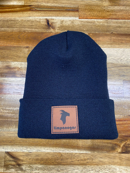 Cuffed Knit Patch Beanie - Timpanogos Goat