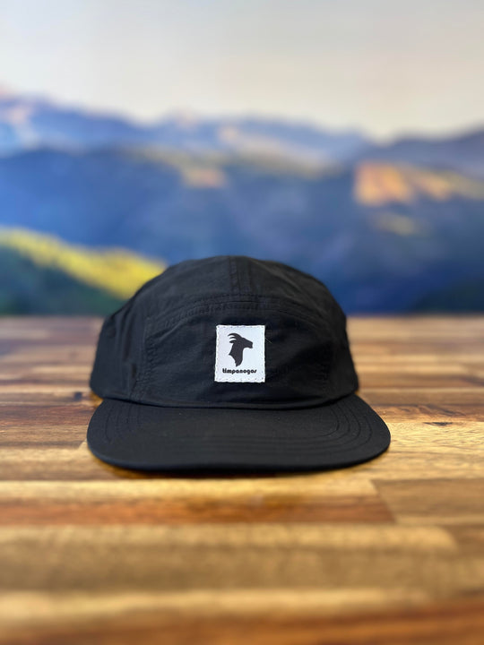 5-panel Water-Repellant Nylon Camp Hats - GOAT (Timpanogos)