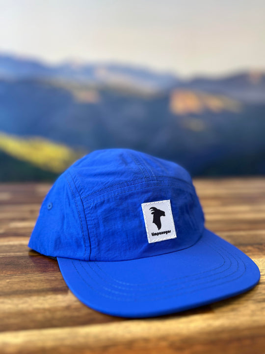 5-panel Water-Repellant Nylon Camp Hats - GOAT (Timpanogos)