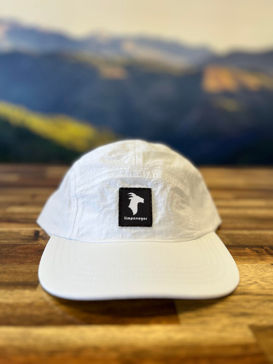 5-panel Water-Repellant Nylon Camp Hats - GOAT (Timpanogos)
