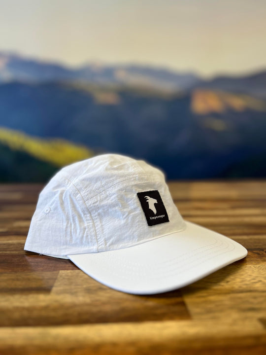 5-panel Water-Repellant Nylon Camp Hats - GOAT (Timpanogos)