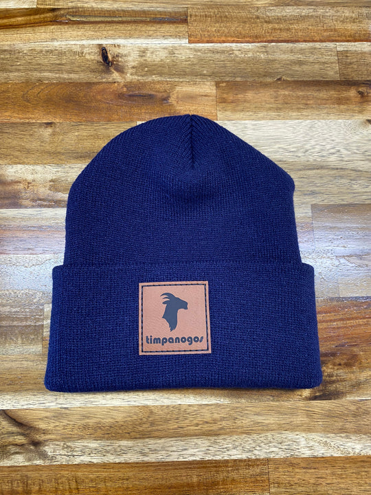 Cuffed Knit Patch Beanie - Timpanogos Goat