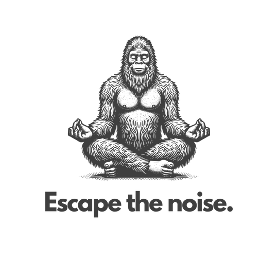 Bigfoot (Escape the Noise) - Custom Die Cut Sticker (3 x 3)