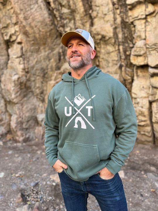 Utah X - Vintage Mountain Blend Hoodie