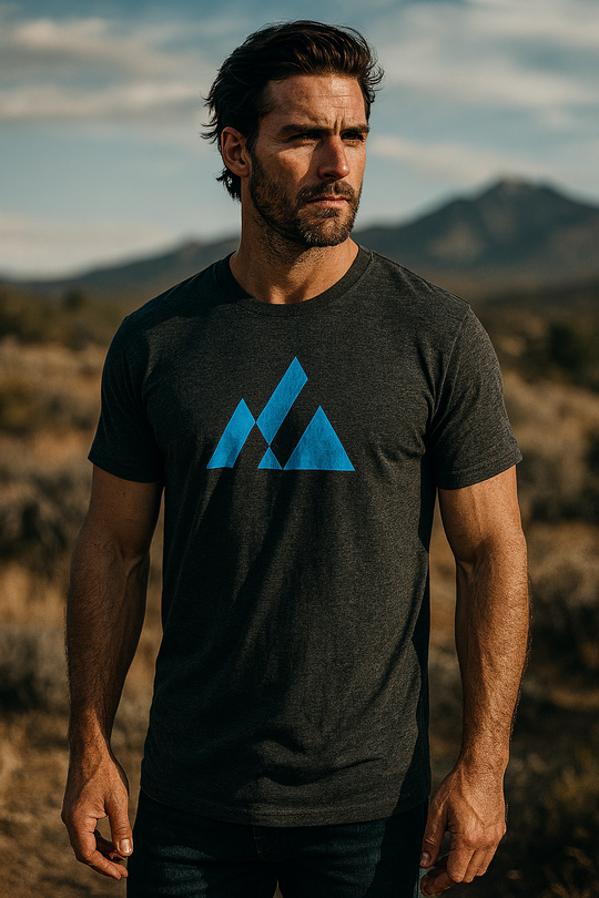 Elevation (electric blue) - Premium Graphic Tee