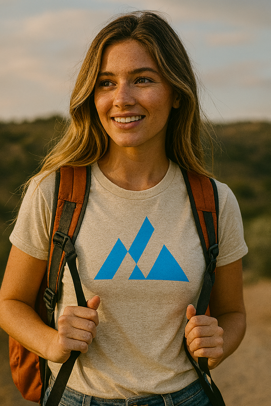 Elevation (electric blue) - Premium Graphic Tee