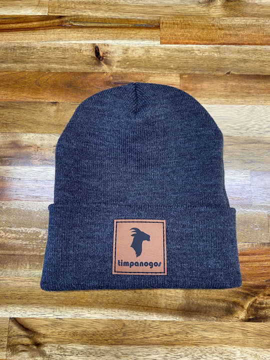 Cuffed Knit Patch Beanie - Timpanogos Goat