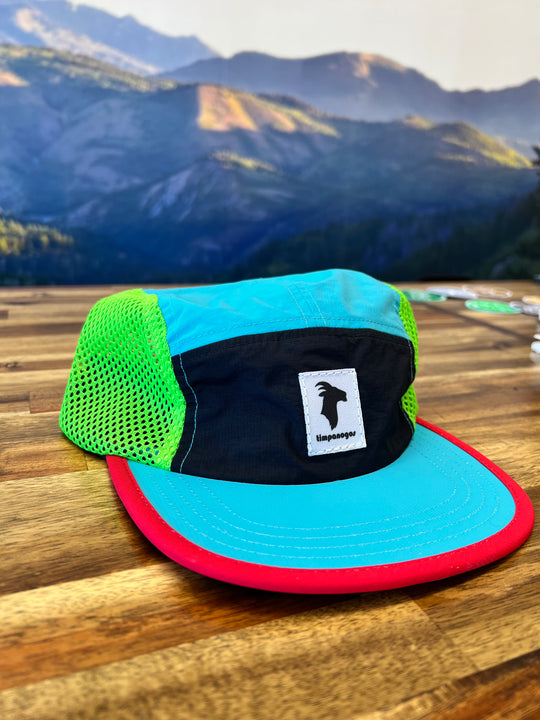 5-panel Multicolor Mesh Camper Hats - Goat (Timpanogos)