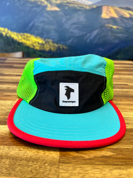 5-panel Multicolor Mesh Camper Hats - Goat (Timpanogos)