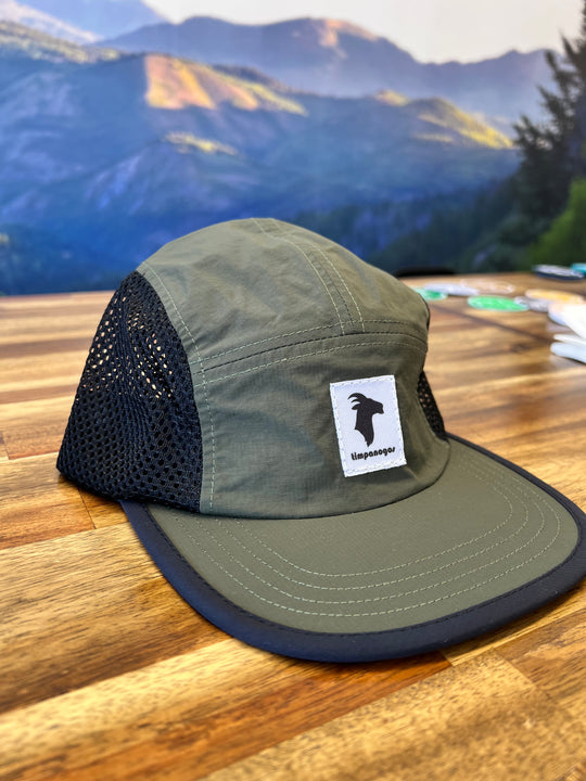 5-panel Multicolor Mesh Camper Hats - Goat (Timpanogos)