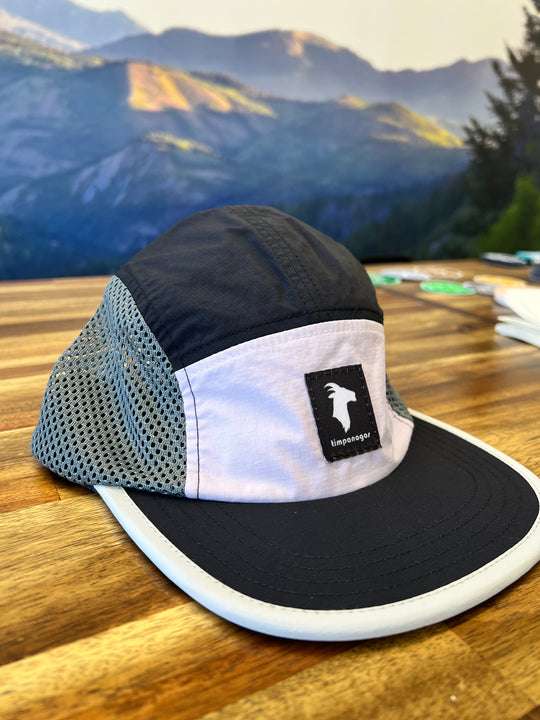 5-panel Multicolor Mesh Camper Hats - Goat (Timpanogos)