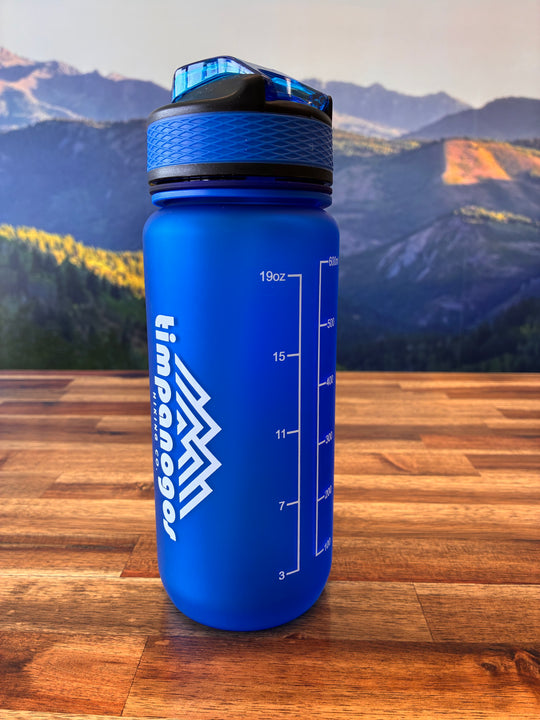 Timpanogos Hiking Co. Motivational Water Bottle (Pacific Blue)