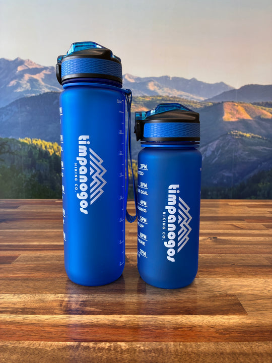 Timpanogos Hiking Co. Motivational Water Bottle (Pacific Blue)