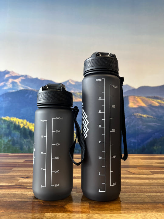 Timpanogos Hiking Co. Motivational Water Bottle (Black)
