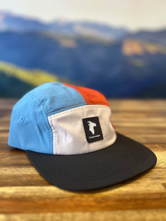 5-panel Multicolor Nylon Camp Hats - GOAT (Timpanogos)