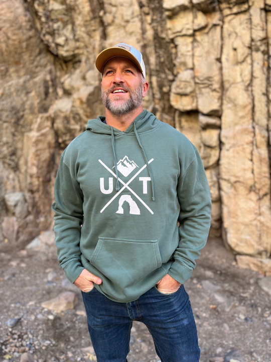 Utah X - Vintage Mountain Blend Hoodie