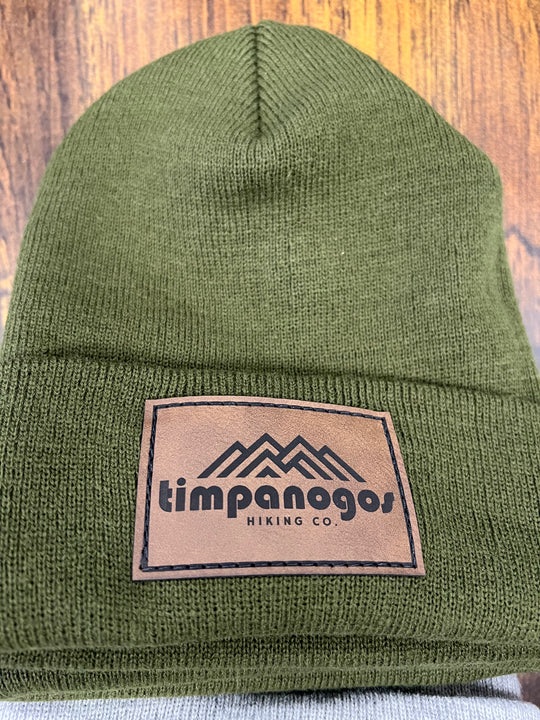 Cuffed Knit Patch Beanie - Timpanogos Hiking Co.