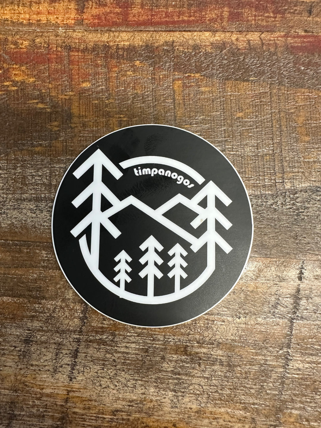 Retro Forest - Custom Circle Sticker