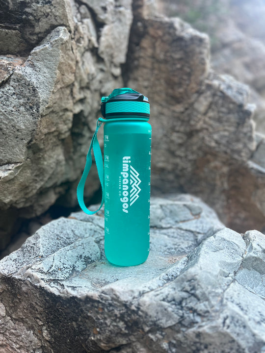 Timpanogos Hiking Co. Motivational Water Bottle (Teal)