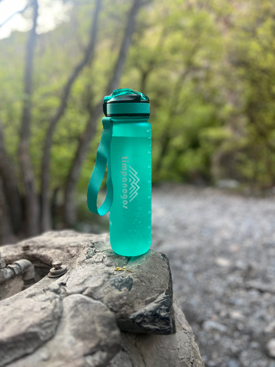 Timpanogos Hiking Co. Motivational Water Bottle (Teal)