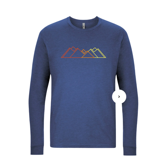 Retro '80s Mountains - Premium Long Sleeve Shirt