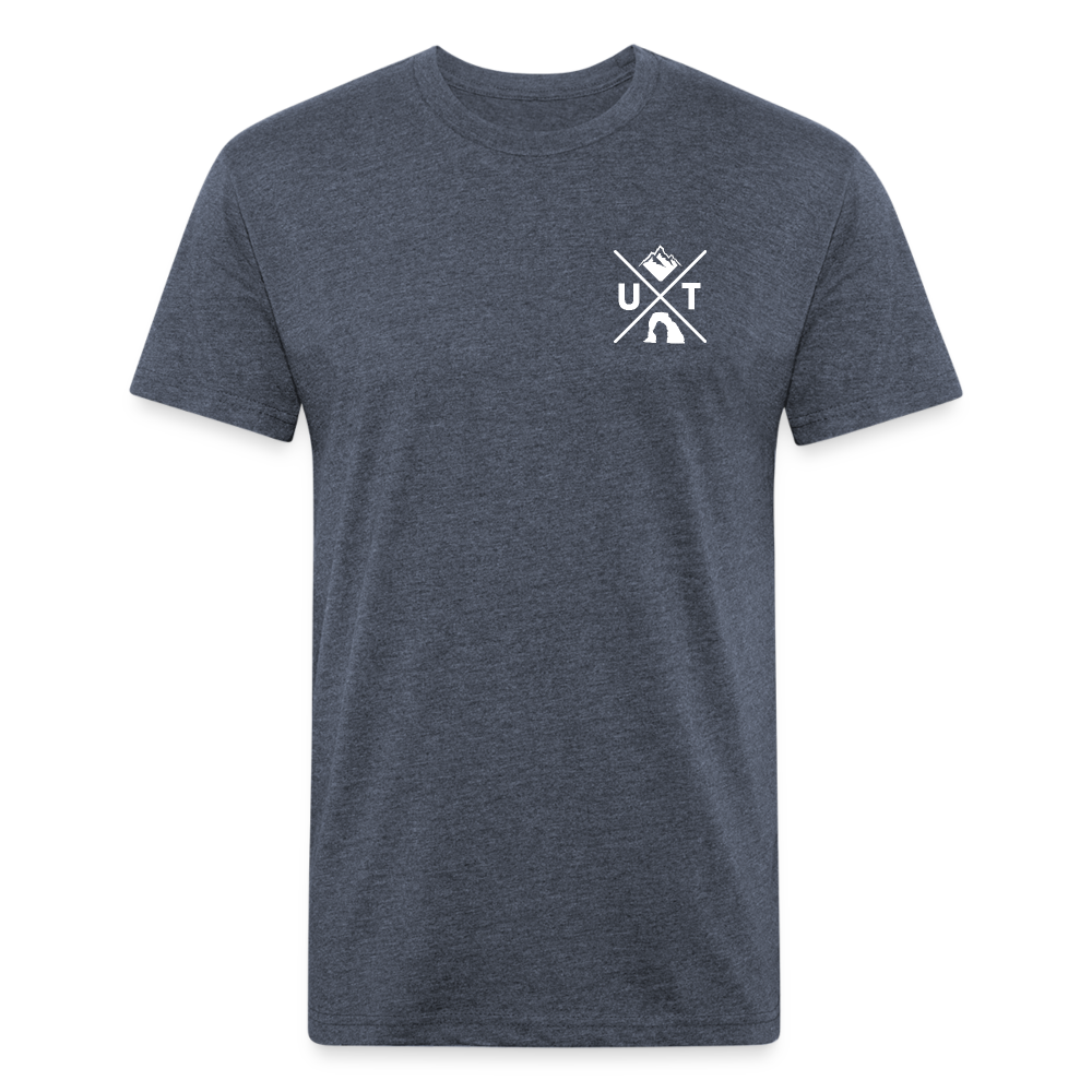 Utah X - Premium Graphic Tee - heather navy