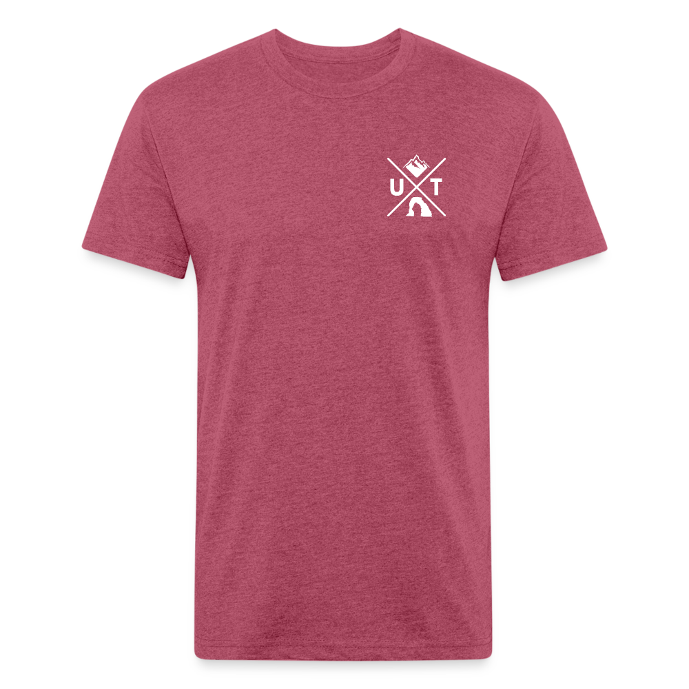 Utah X - Premium Graphic Tee - heather burgundy