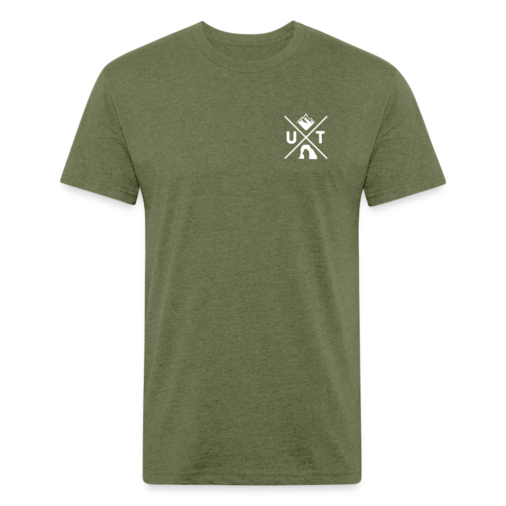 Utah X - Premium Graphic Tee - heather military green
