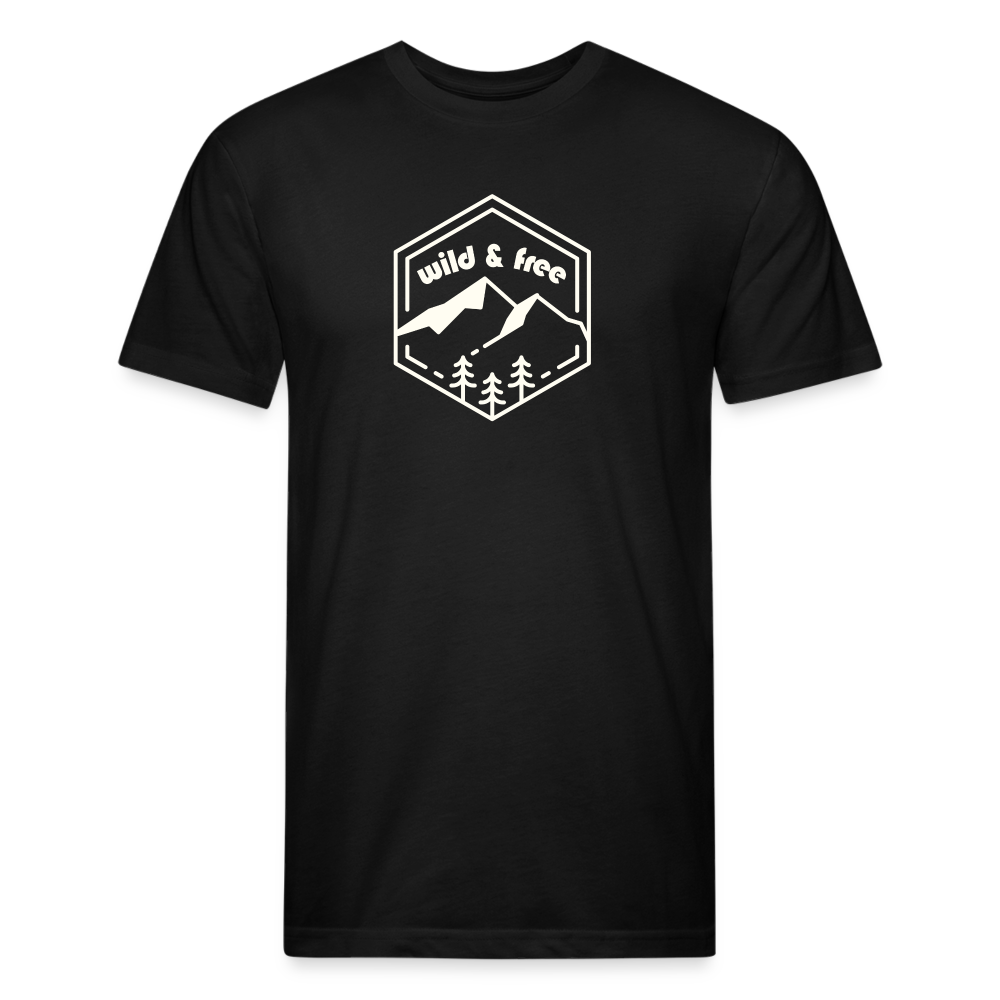 wild & free - Premium Graphic Tee - black