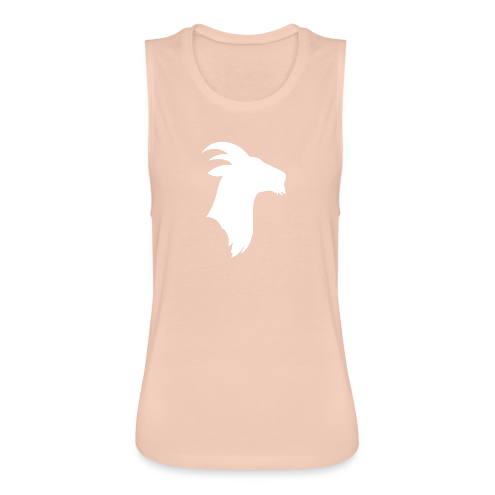 Goat - Women's Flowy Muscle Tank by Bella - peach