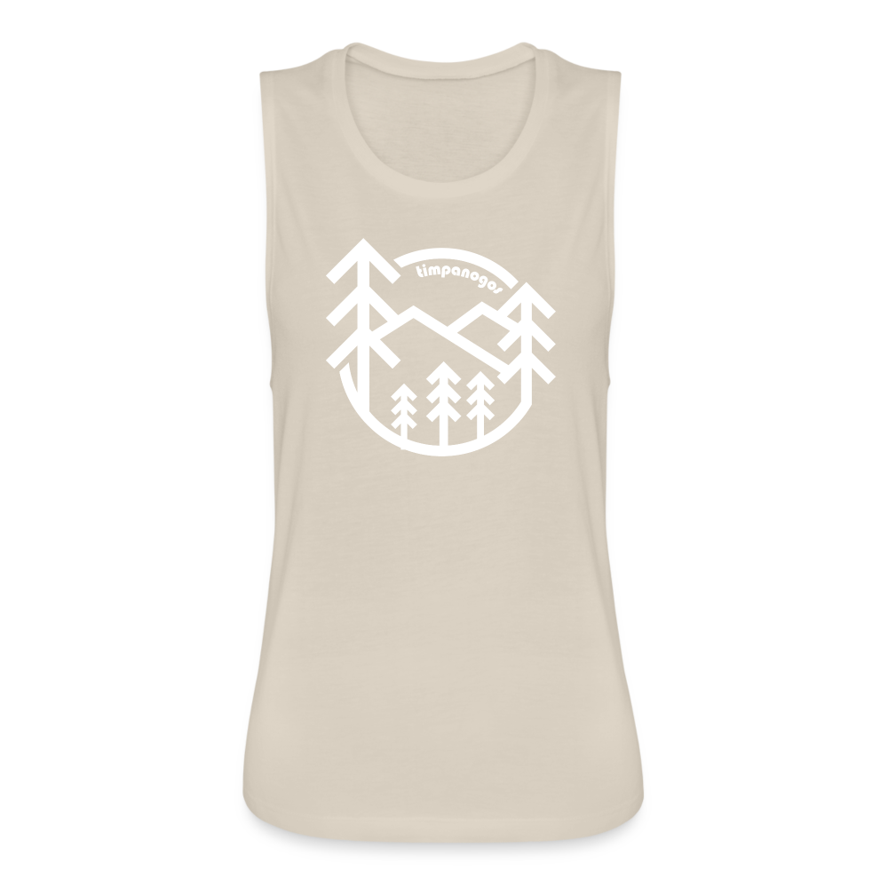 Retro Forest - Women's Flowy Muscle Tank by Bella - dust