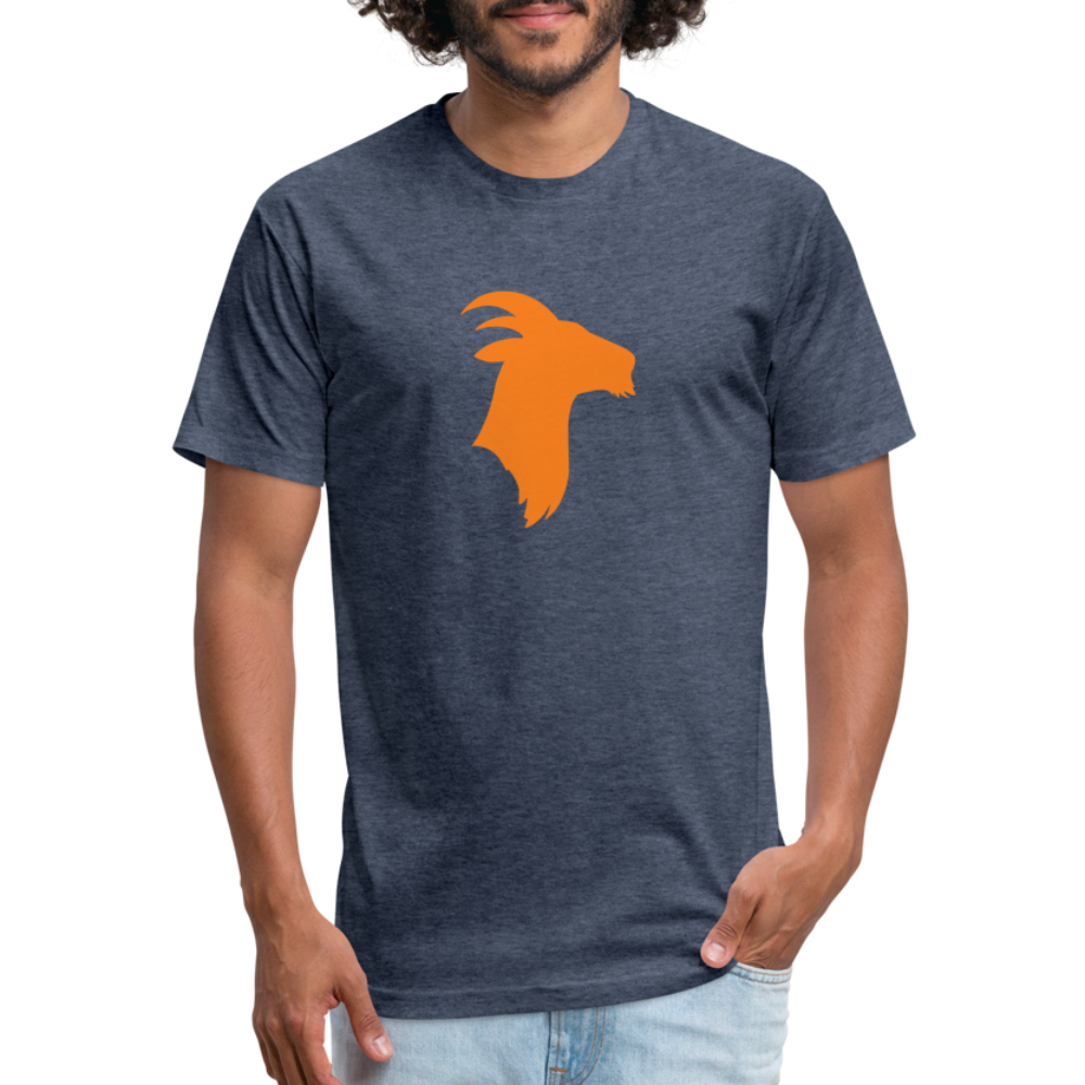 Orange Goat - Premium Graphic Tee - heather navy