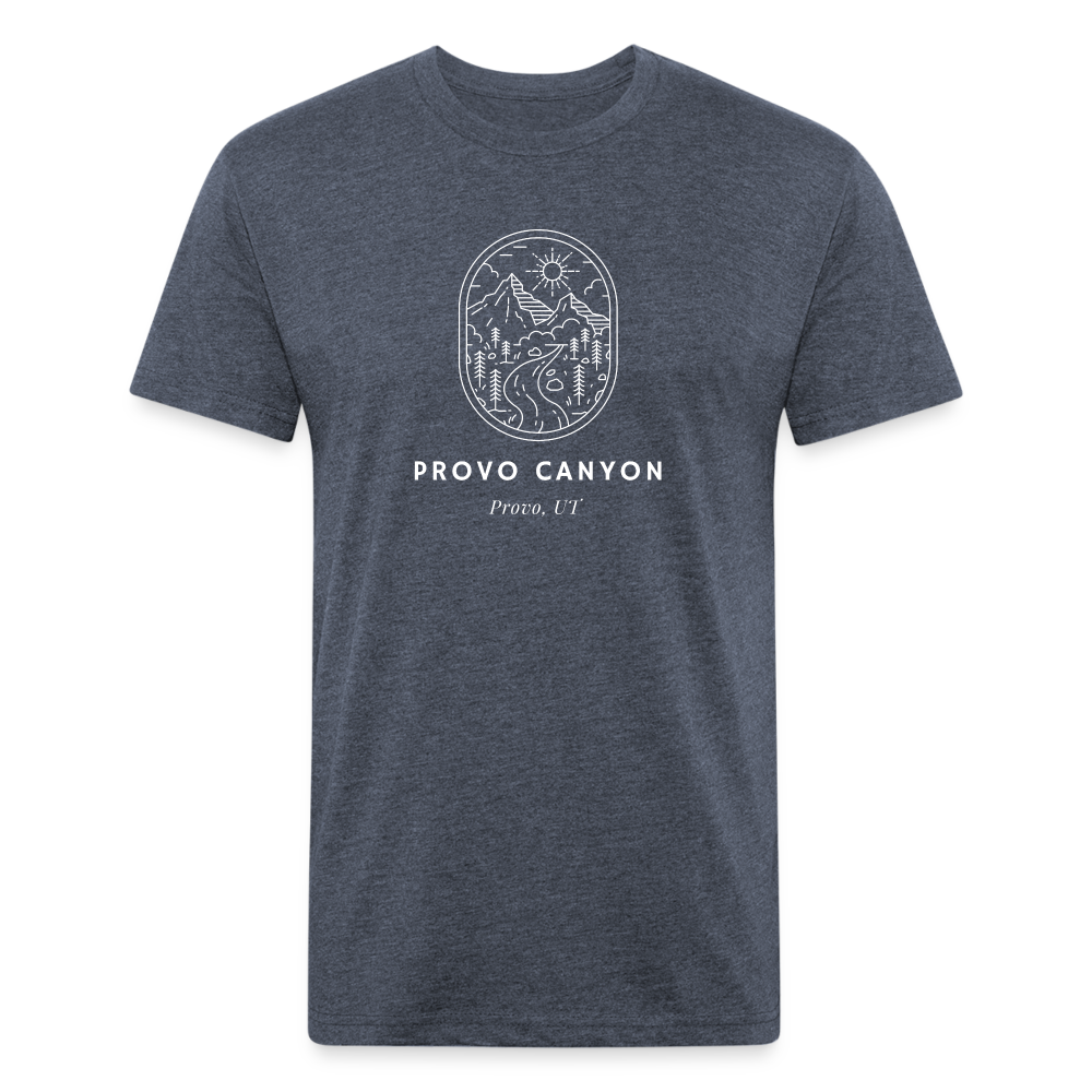 Premium Graphic Tee (Provo Canyon) - heather navy