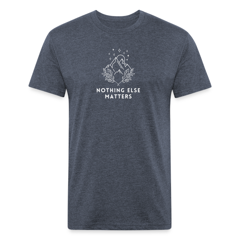 Premium Graphic Tee (Nothing else matters) - heather navy